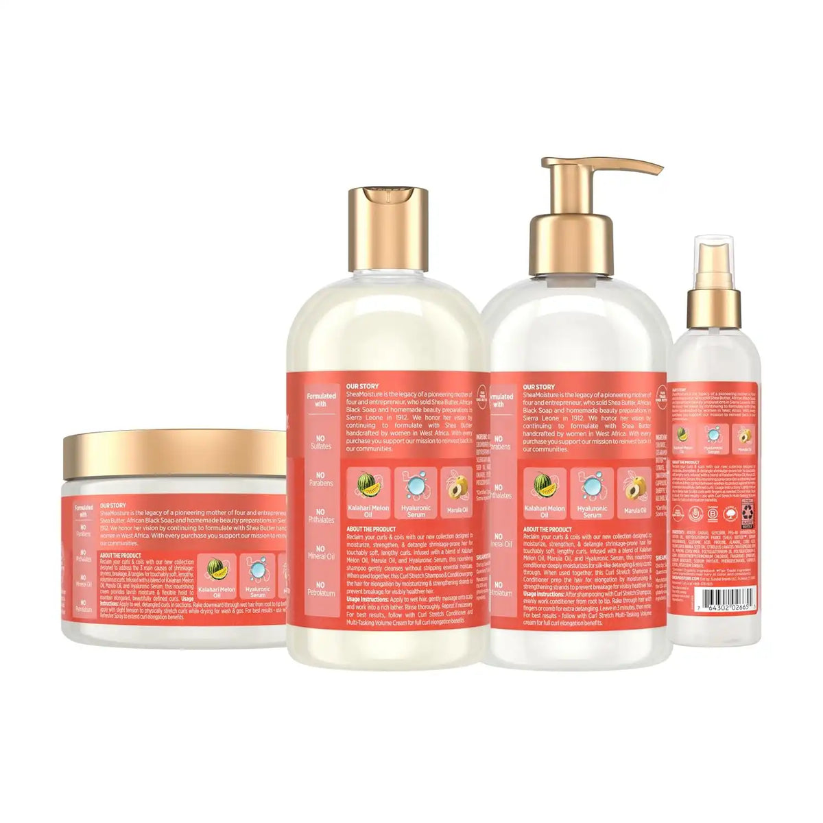 Shea Moisture Curl Stretch Hair Care System 4-Pack