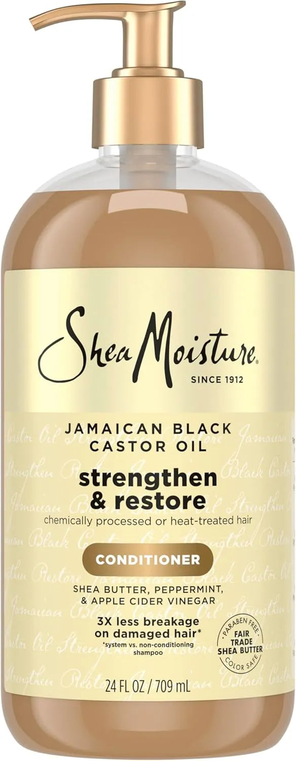 Shea Moisture Jamaican Black Castor Oil Conditioner for Curly Hair 24oz