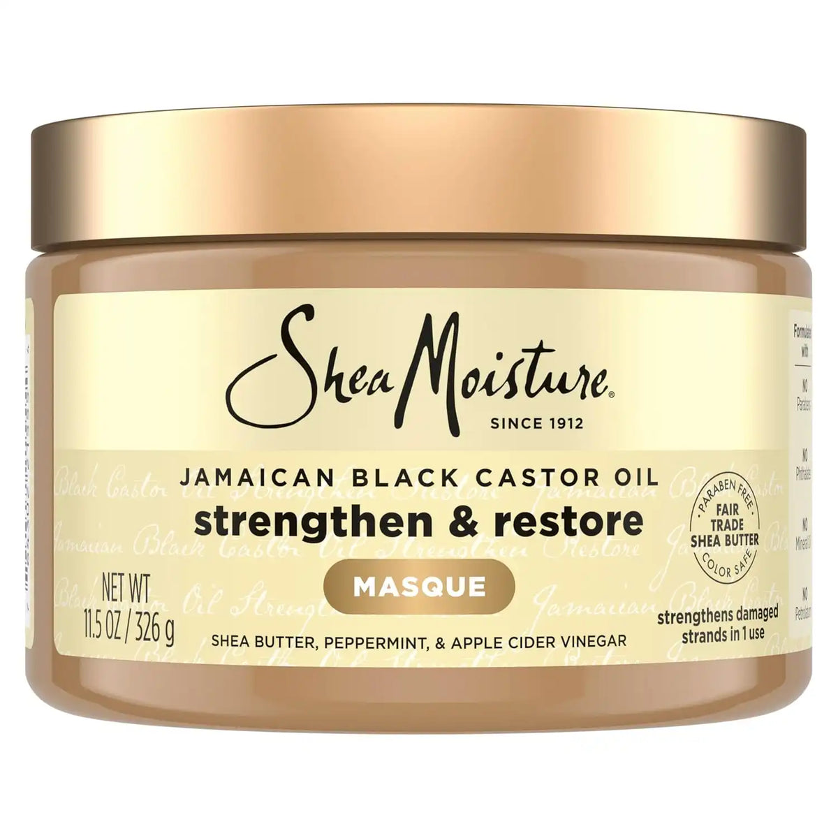 Shea Moisture Jamaican Black Castor Oil Treatment Masque 11.5 Ounce (Pack of 12)